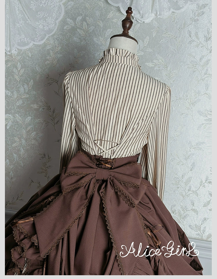 Alice Girl - Duke of Victoria - Classic Lolita Striped Blouse 44093:795208