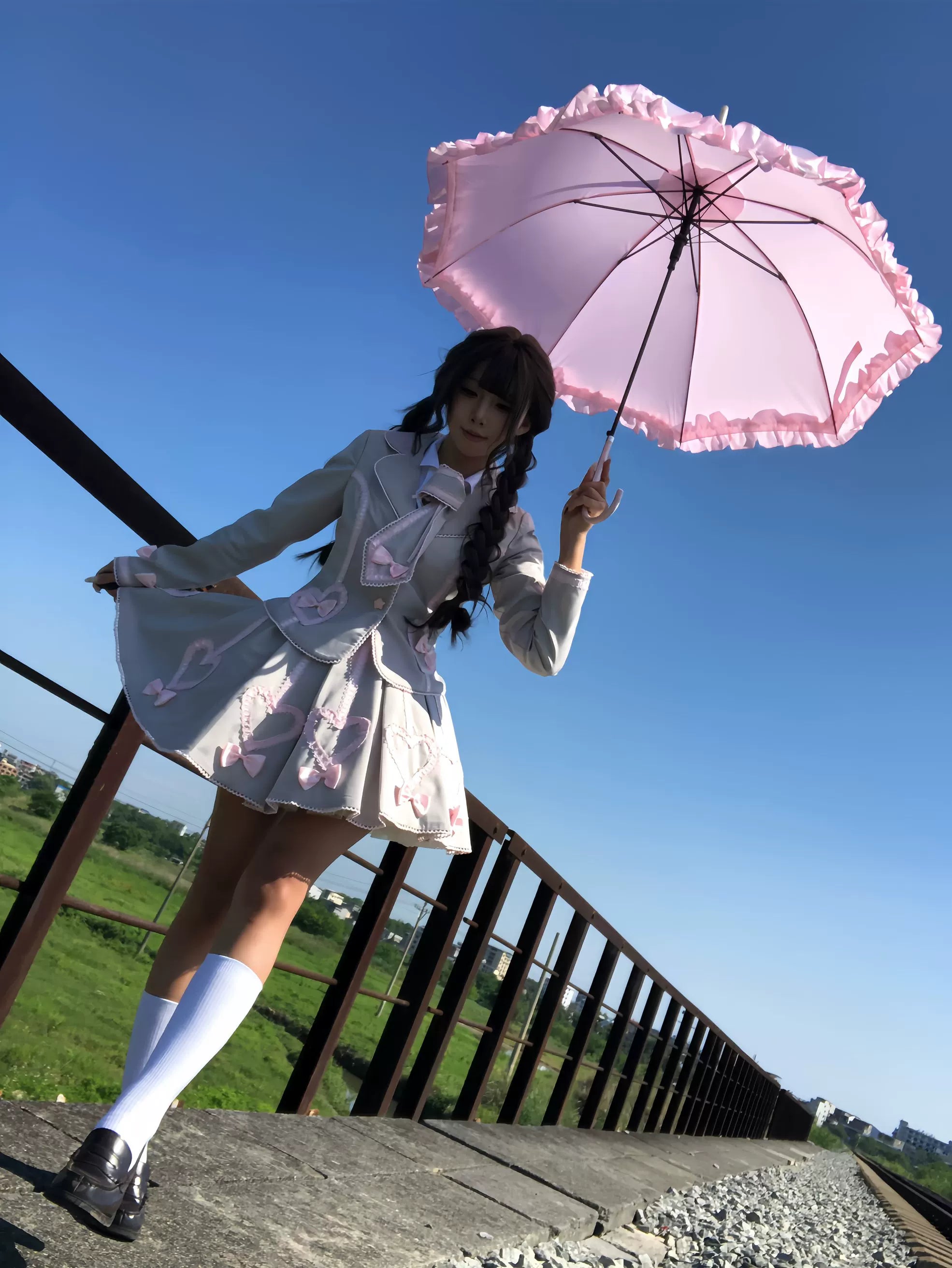 Promise After Class - Old School Lolita Fitted Blazer & Pleated Skirt Set 45492:849751