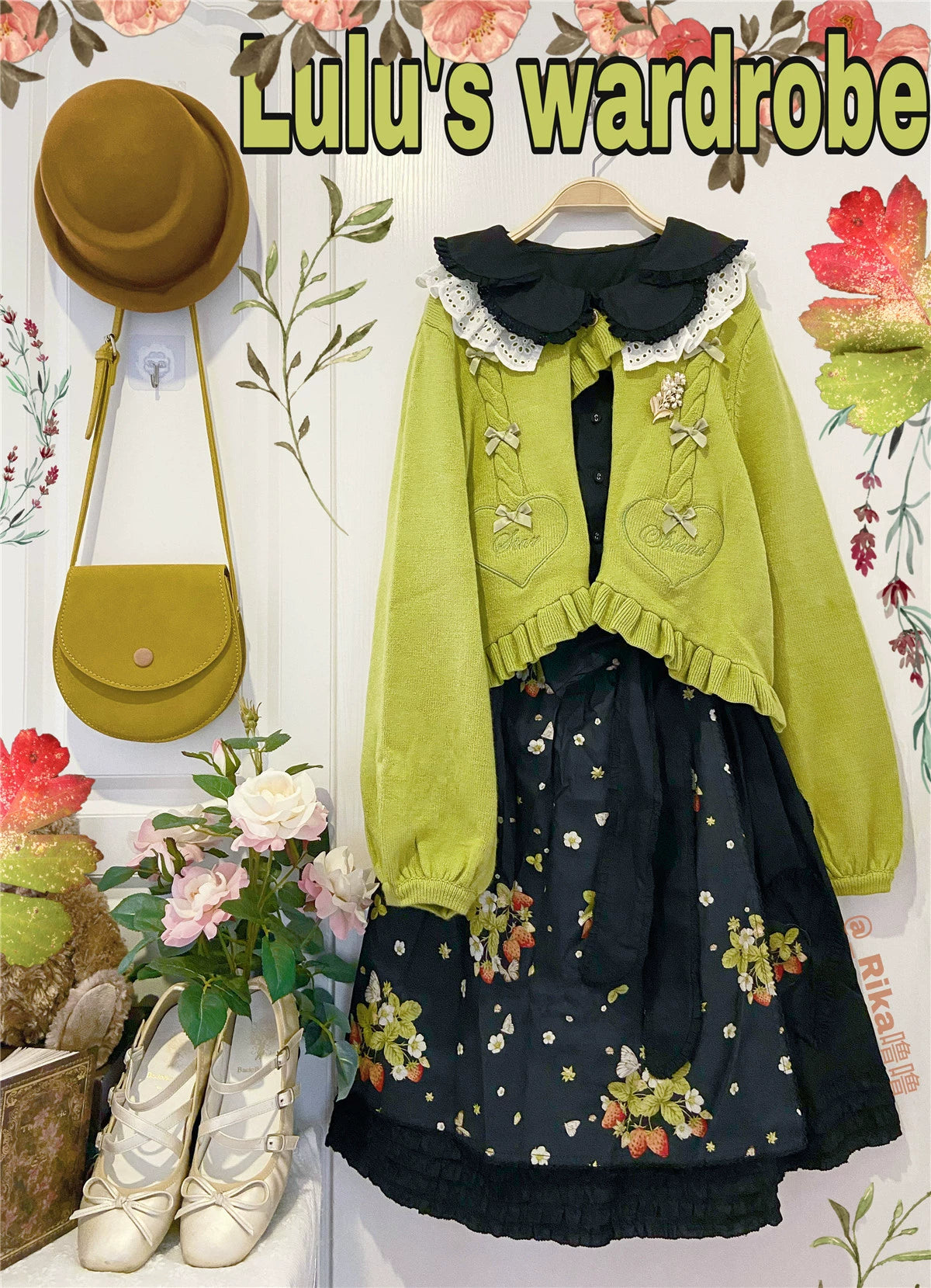 (BFM)Dark Star Island~Sugar Frost~Sweet Lolita Cardigan Knit Embroidered Sweater 34274:449422