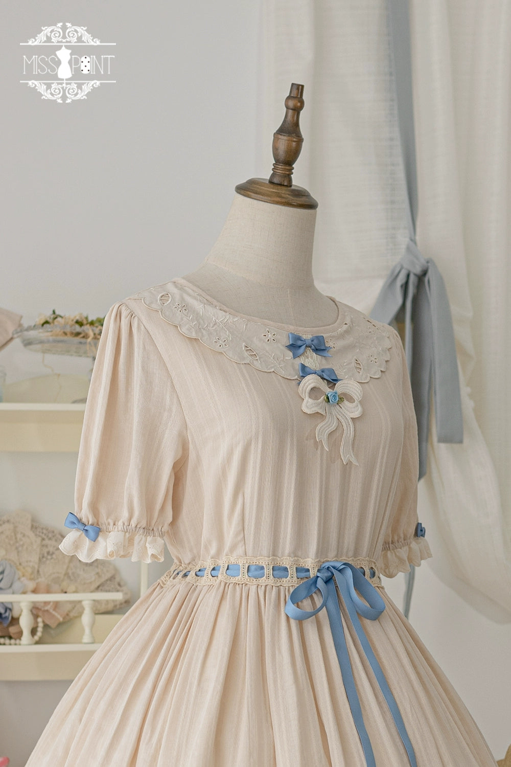 Miss Point~Customized Elegant Lolita OP Dress Cute Daily Girl Short Lolita Dress 35670:519706