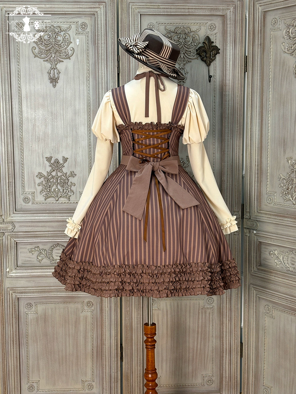Miss Point - Classic Lolita JSK Customized Stripe Lolita Dress 40842:681064