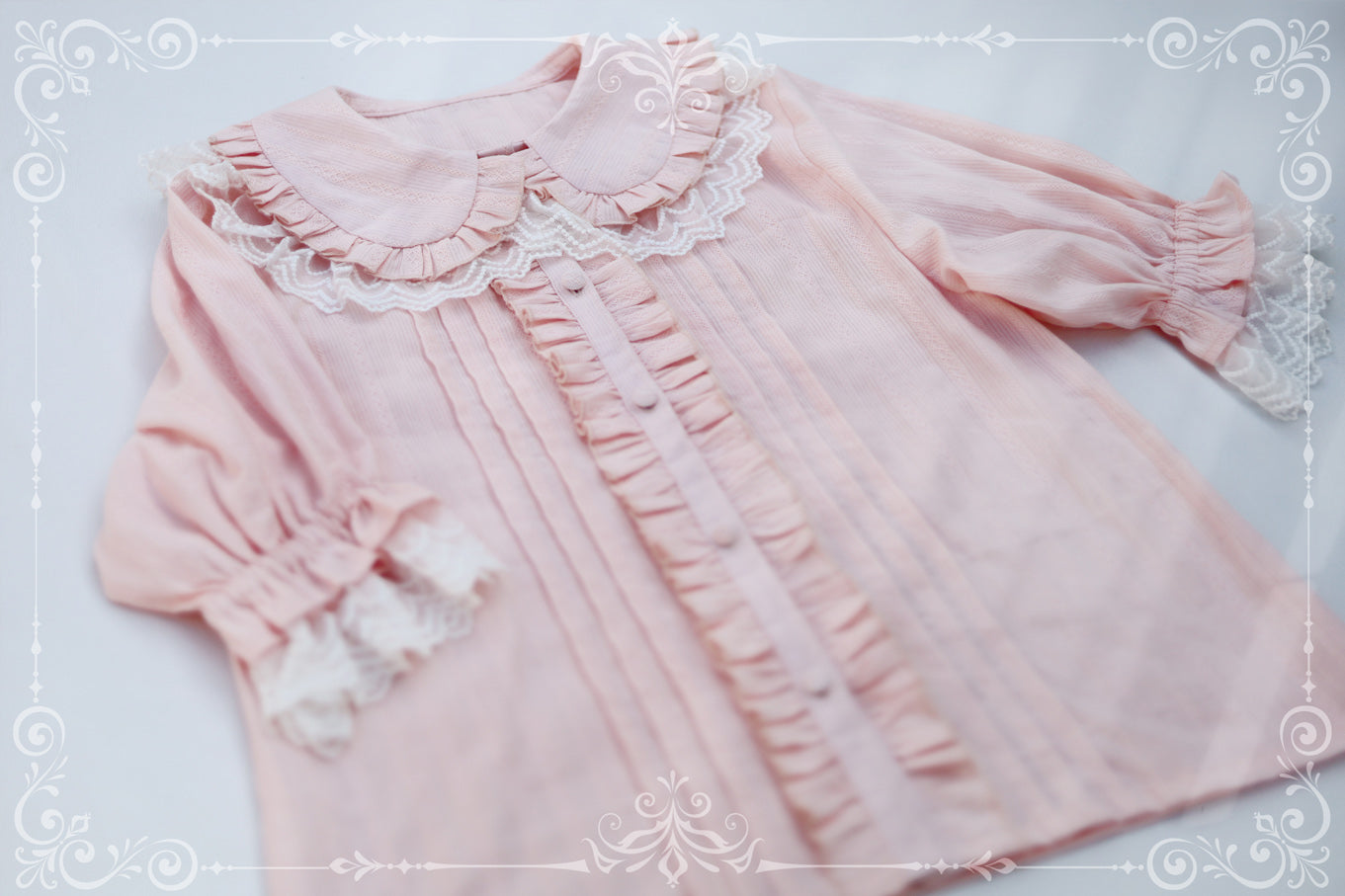 MIST~Sweet Lolita Golilla Short Sleeve Shirt 9912:184460