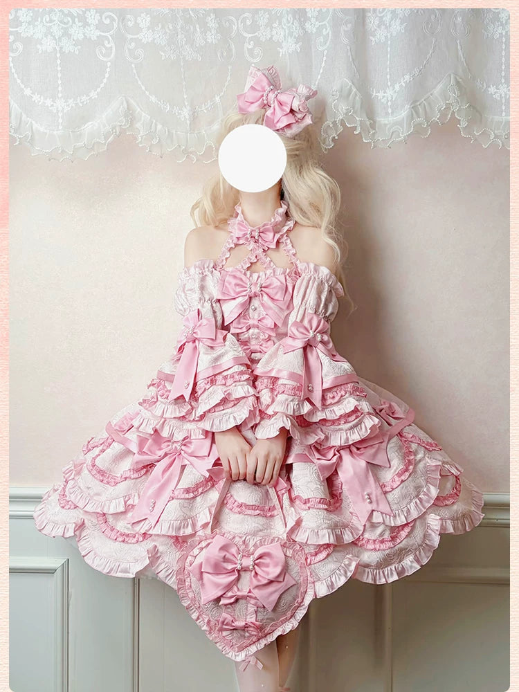 Sweetheart Petal - Color Block Sweet Lolita KC, Heart-shaped Bag 44840:824878