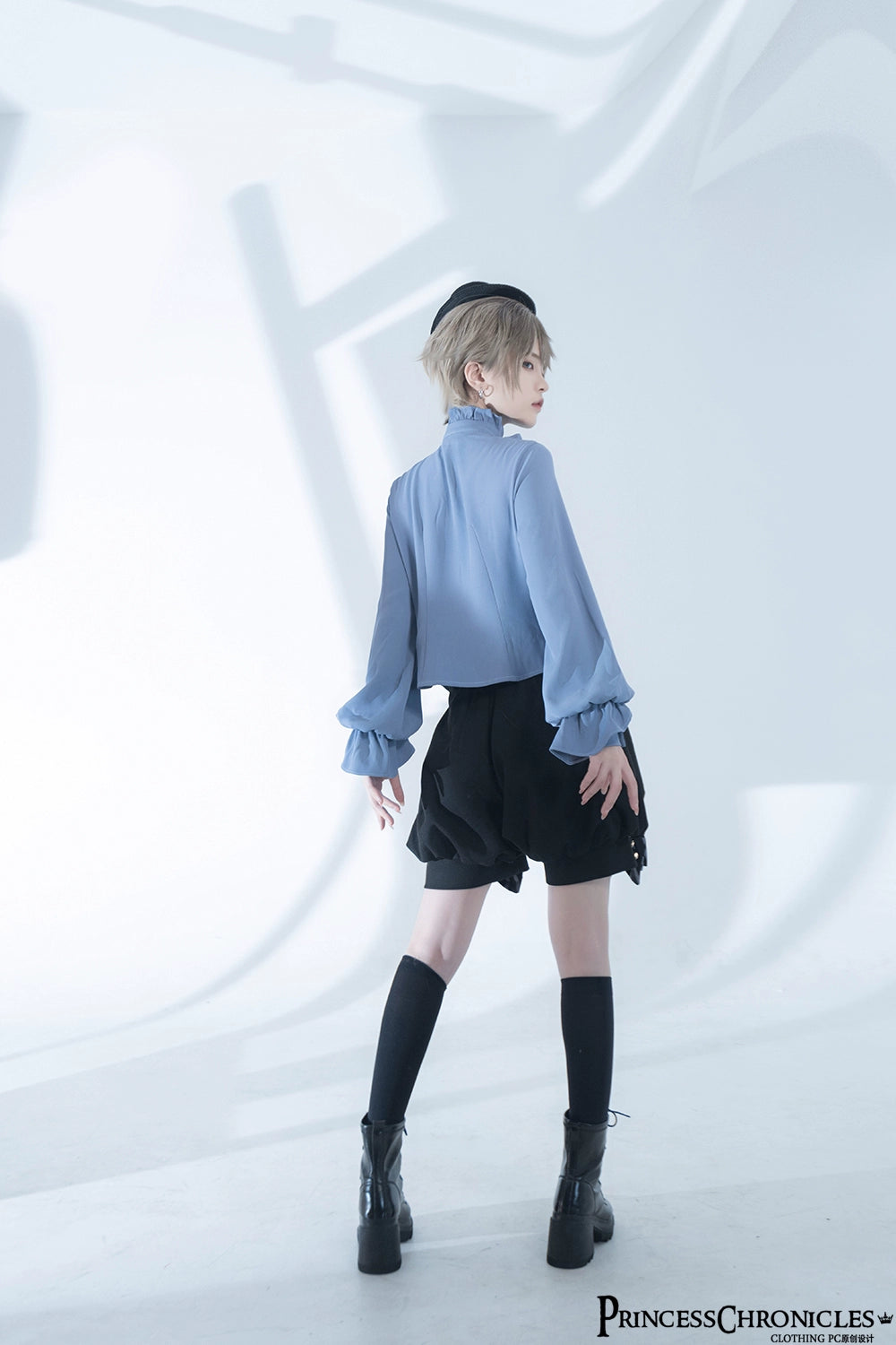 Princess Chronicles - Narrative Rule - Ouji Lolita Prince Shorts Set Long Vest