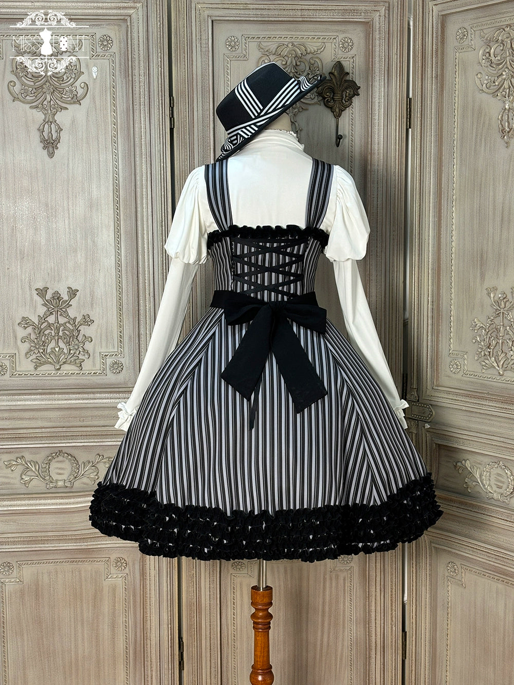 Miss Point - Classic Lolita JSK Customized Stripe Lolita Dress 40842:681086