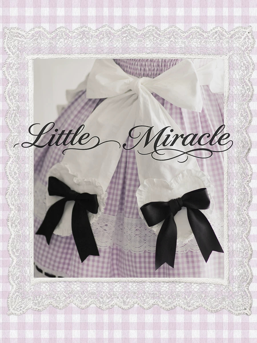 Parfait Reverie - Cotton Plaid Old School Lolita JSK Dress, Side Pockets (L M S XL) 45731:859746