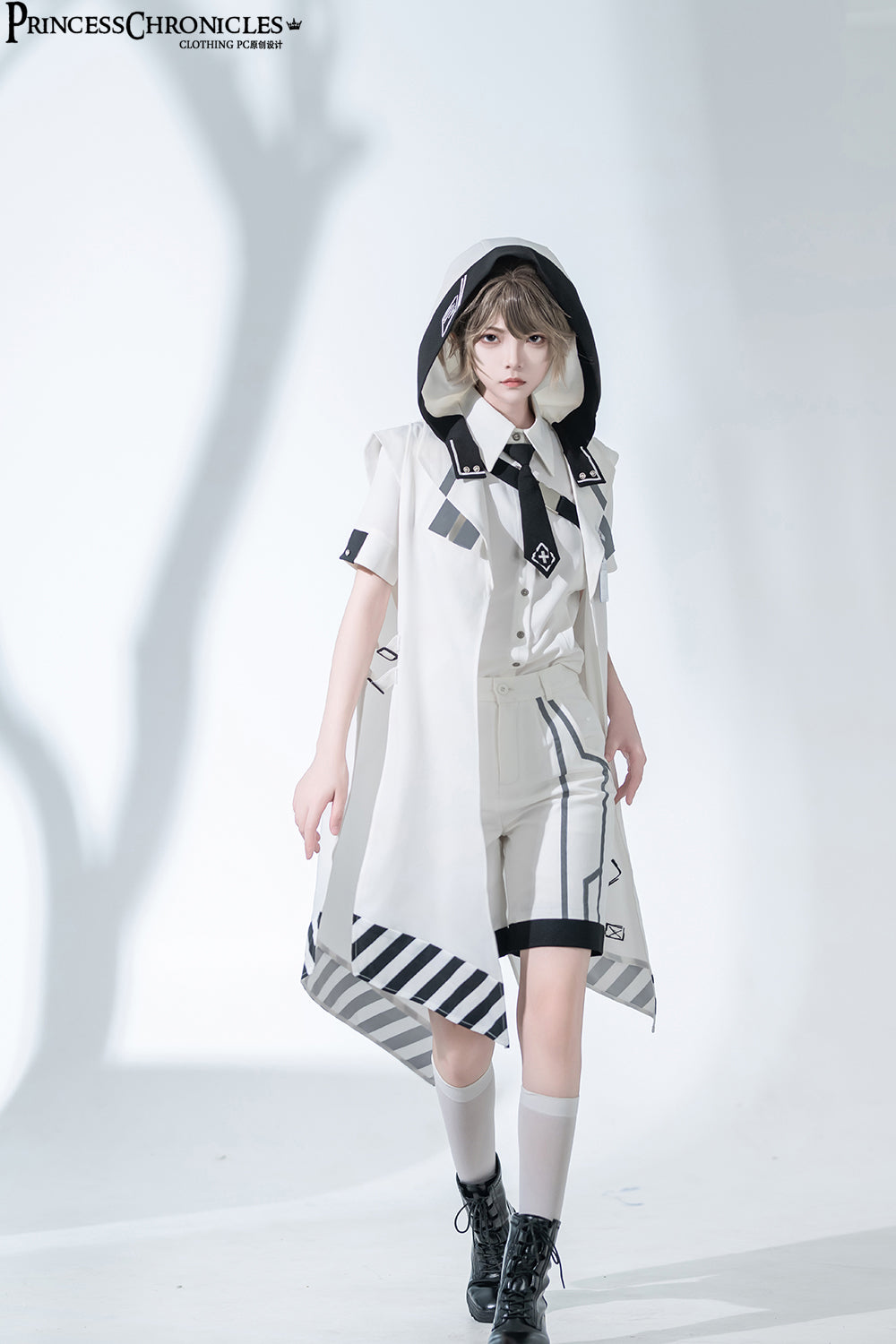 Princess Chronicles - Dry sea and Ashlar - Ouji Lolita White Short Set