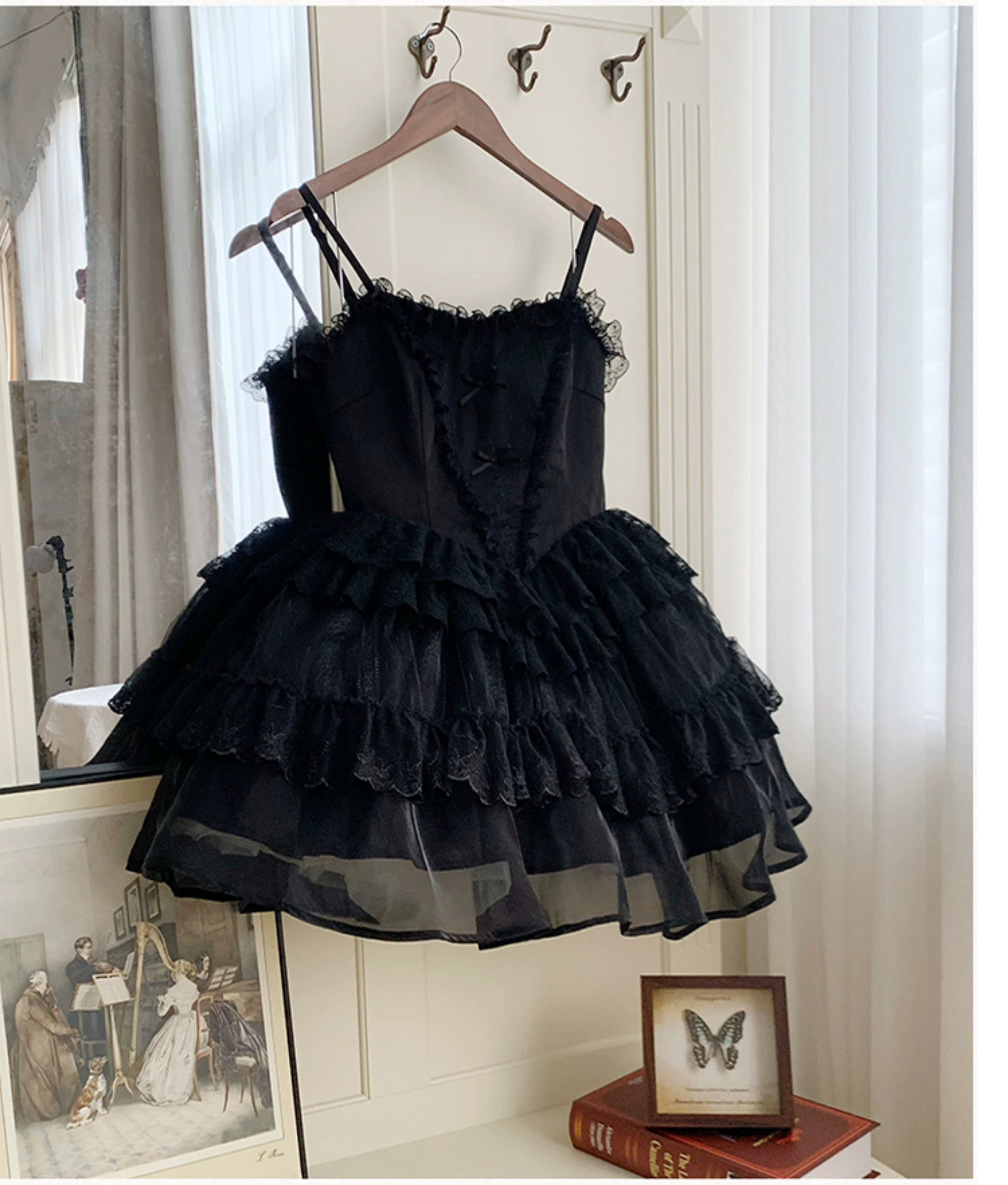 With PUJI - Ivory Tower Enhance - Elegant Lolita JSK Dress Tiered Drawstring OP 38798:601664