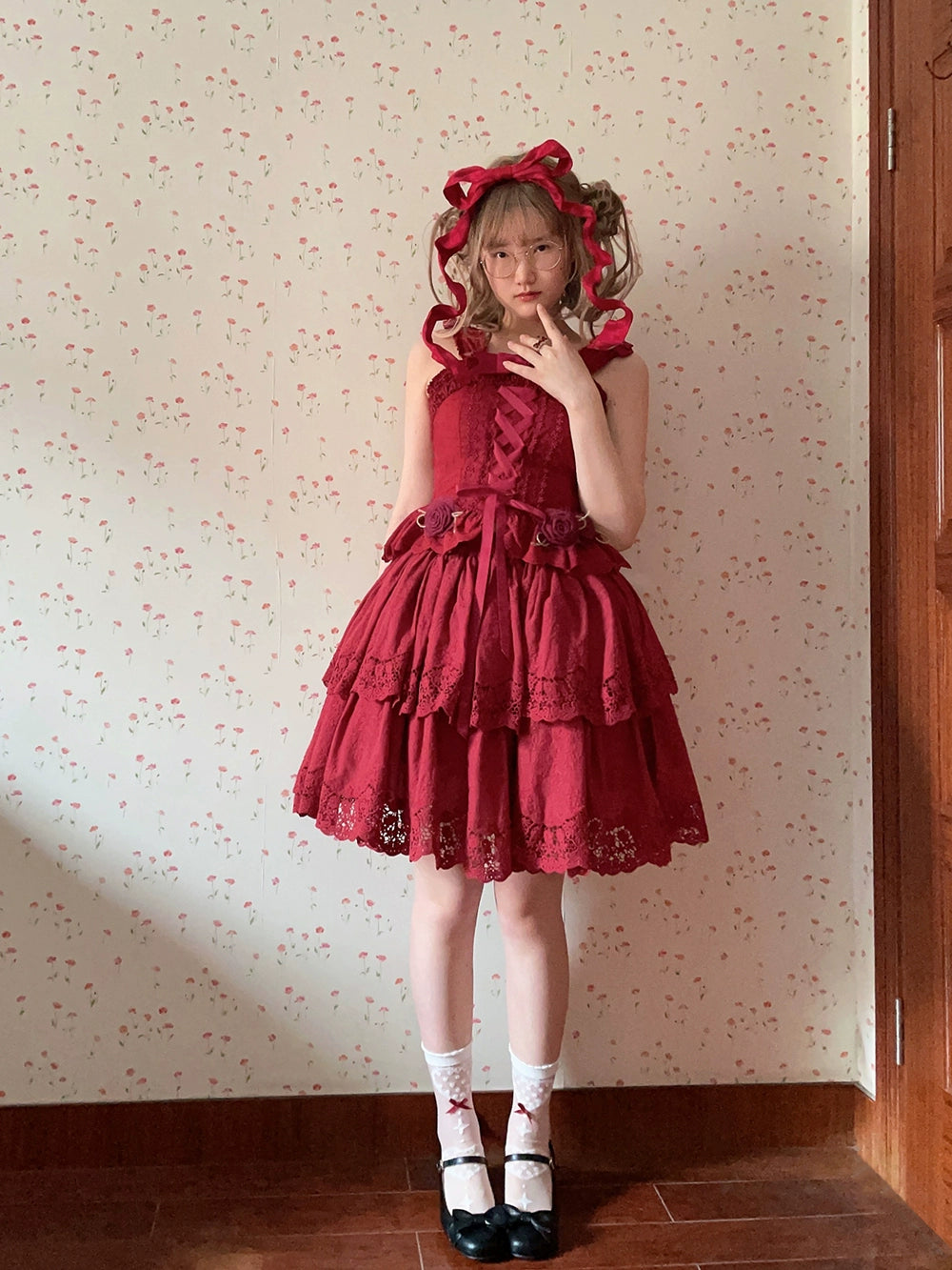 Miss Point - Forest Waltz - Classic Lolita Blouse & Multi-Tiered Ruffles SK 44233:800065