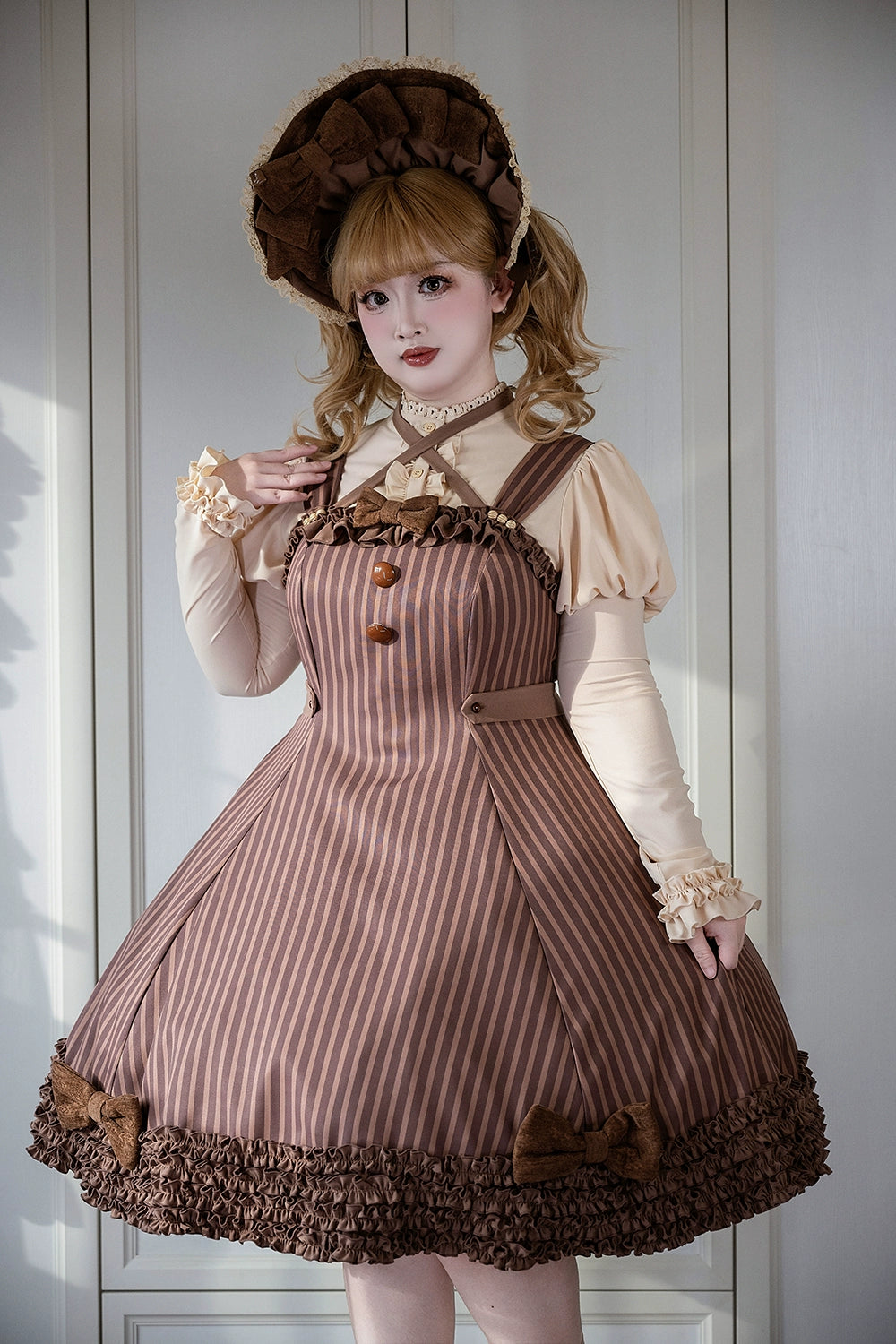 Miss Point - Classic Lolita JSK Customized Stripe Lolita Dress 40842:681034