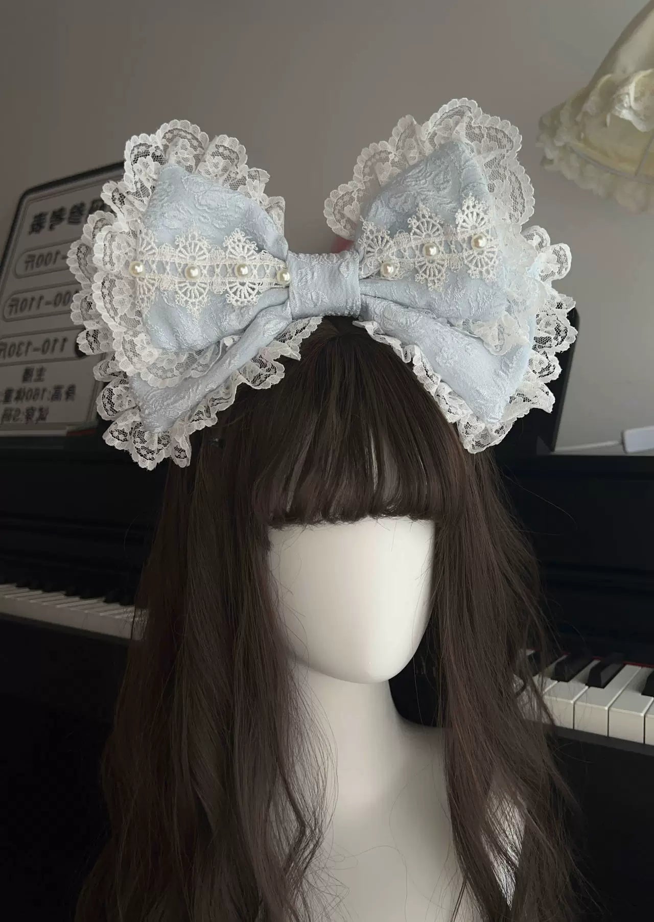 Sugar Girl - Rose Tale - Sweet Lolita Accessories Summer Trailing Short Sleeves KC One Size White KC