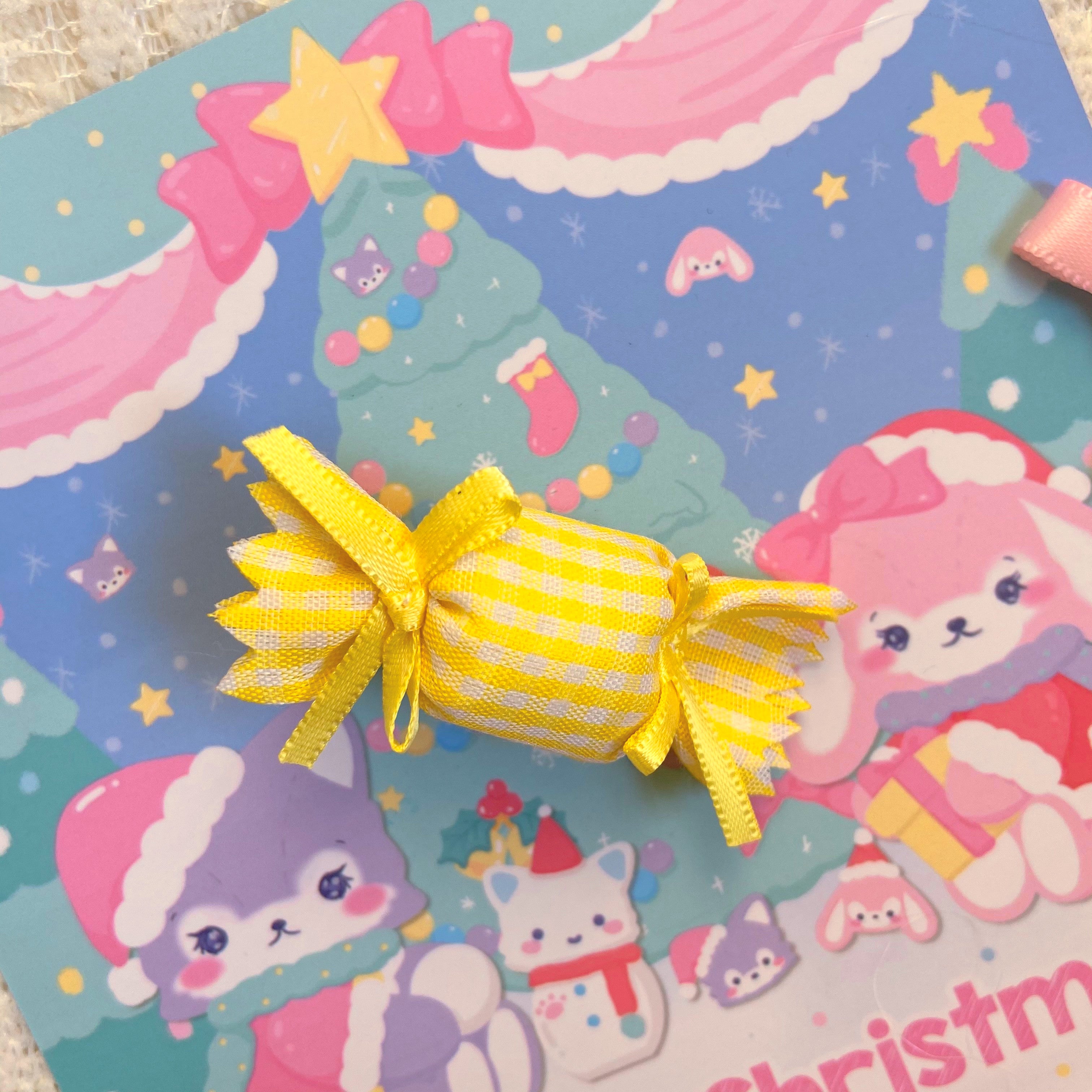 Bear Doll - Candy Color - Lolita Cute Candy-shape Headdress Accesory yellow hairclips