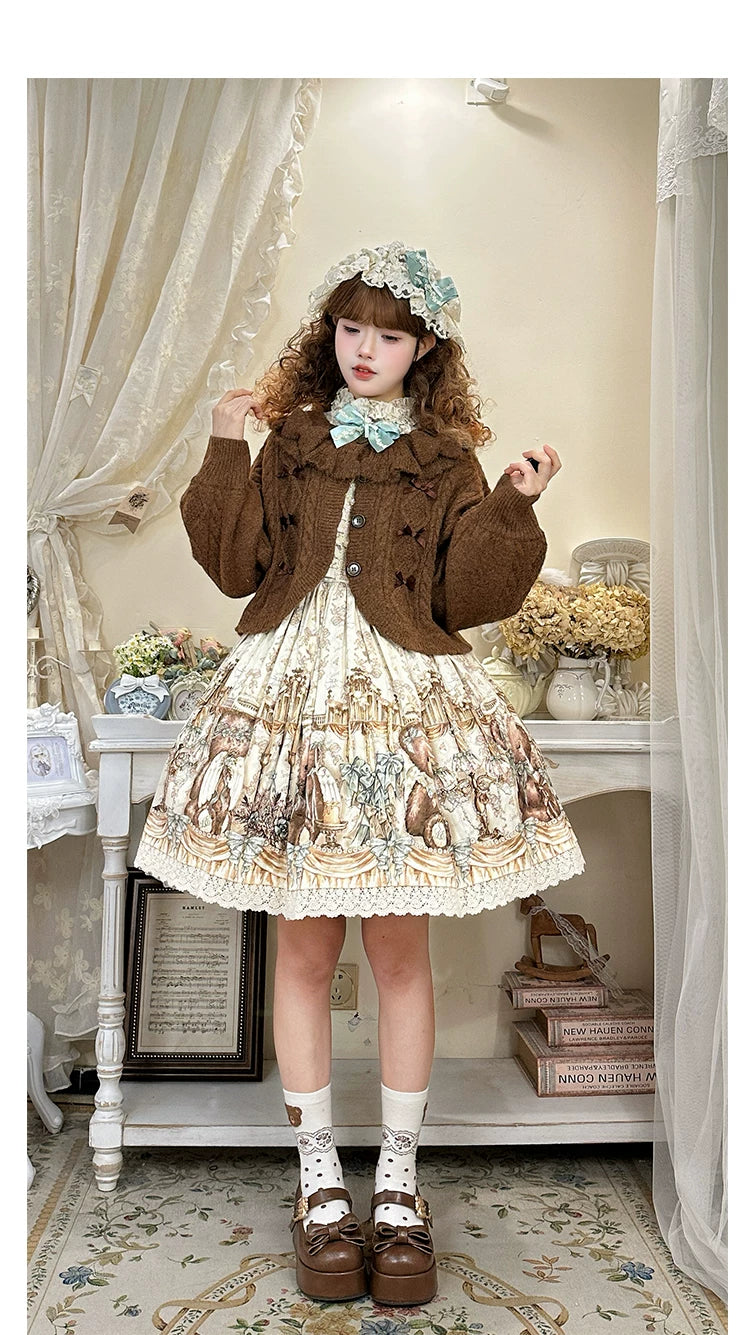 Napoleon Pastry - Sweet Lolita Cardigan, Detachable Bows