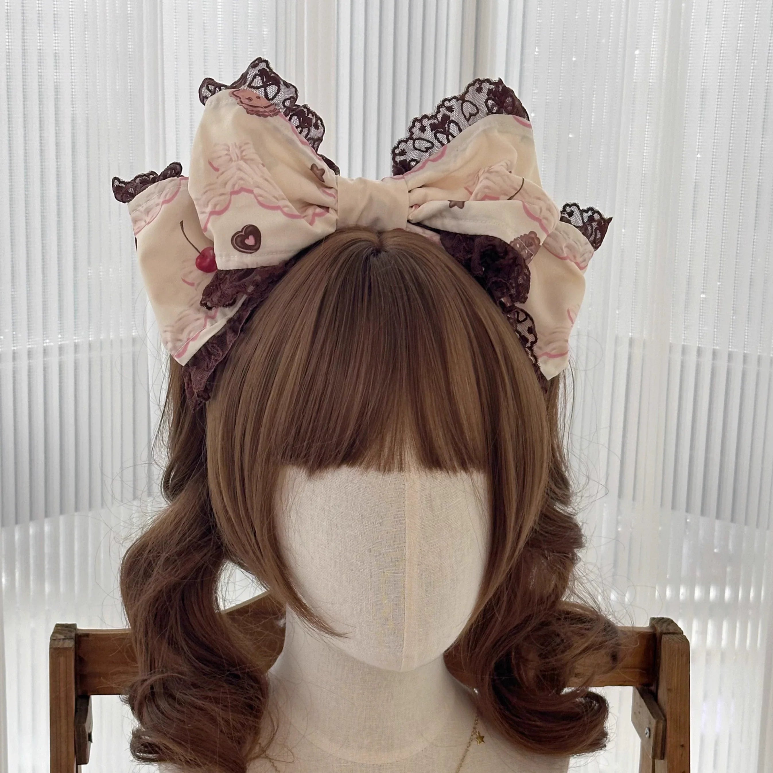 Chocolate Cat - Kawaii Lolita JSK, Cat & Chocolate Print 44827:824636