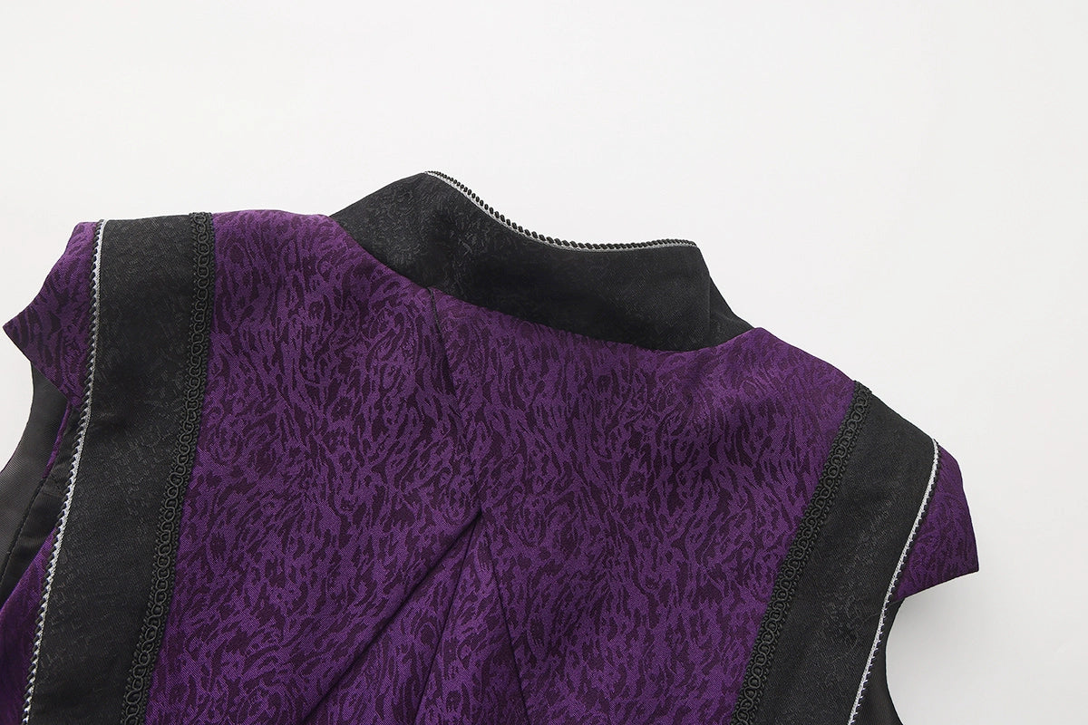 Immortal Thorn - Eternal Crimson Moon Forest - Ouji Lolita Tailcoat Vest 43671:782817