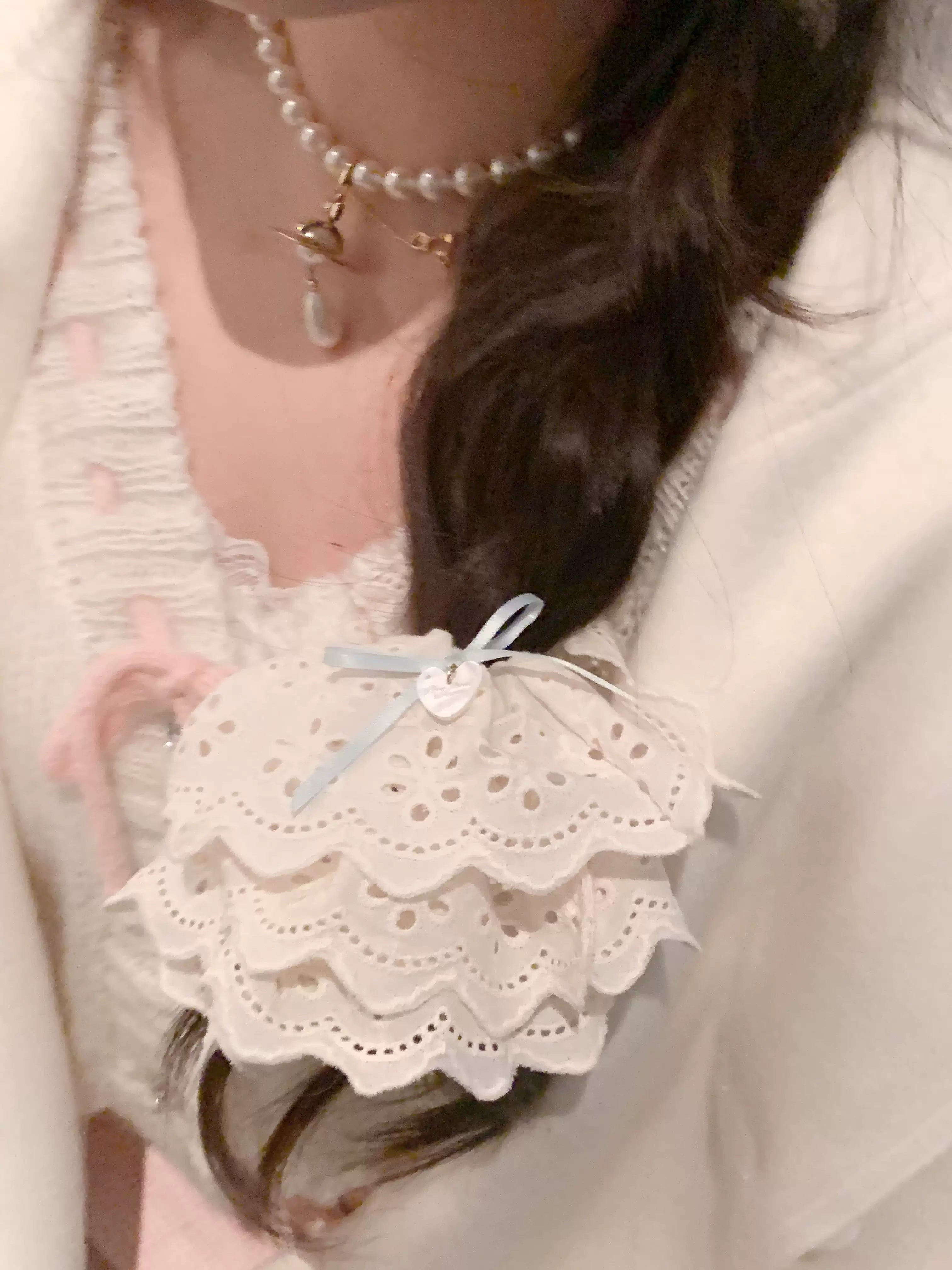 Pure Tea For Dream - Marshmallow Melody - Sweet Lolita Headdress Bow Hair Rope