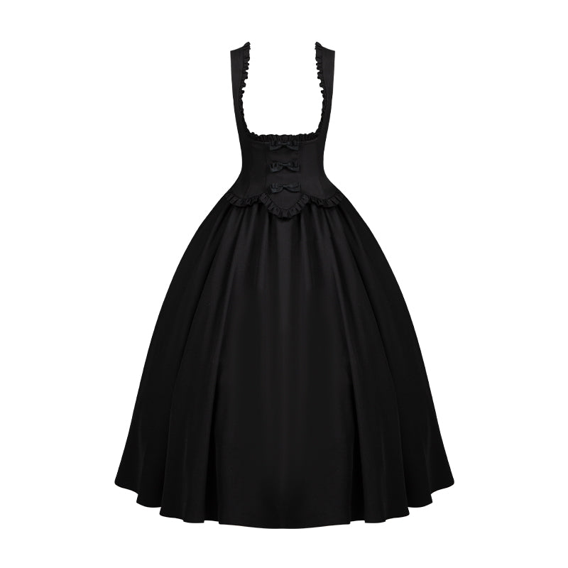 With PUJI - Silent Whisper - Classic Lolita Bust-supporting Long Dress, Shirt JSK Only S