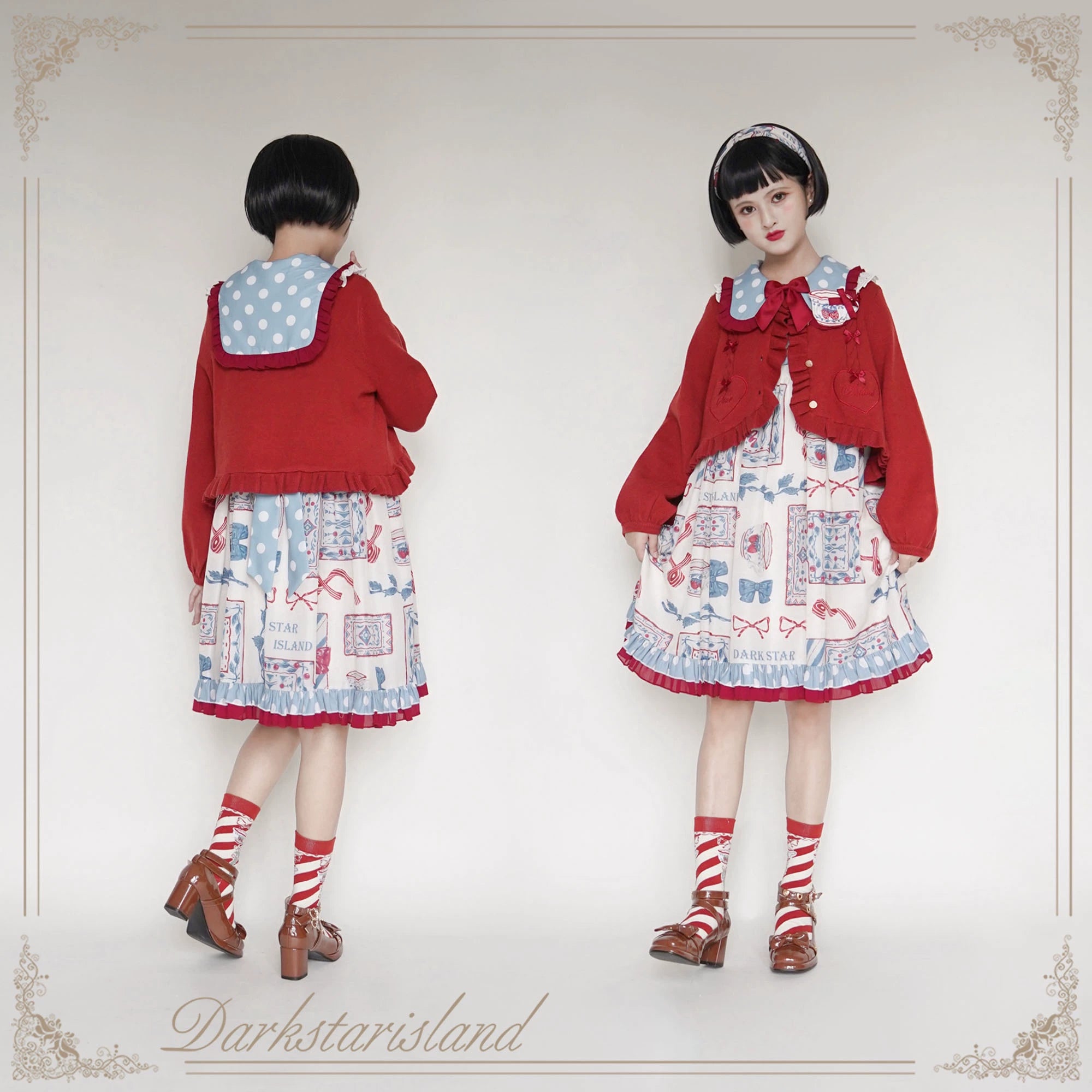 Dark Star Island - Sugar Frost - Sweet Lolita Cardigan Knit Embroidered Sweater