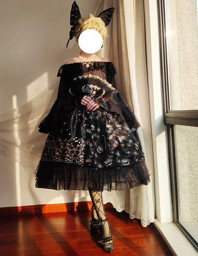 (Buyforme)Fairy Tales~Embroidered Gothic Bridal Hairclip Hanfu Lolita Headwear   