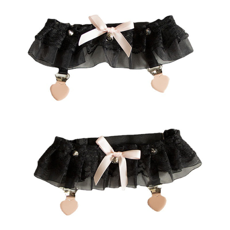 Day Dream - Sweet Lolita Lace Gater Stockings Clips Multicolors
