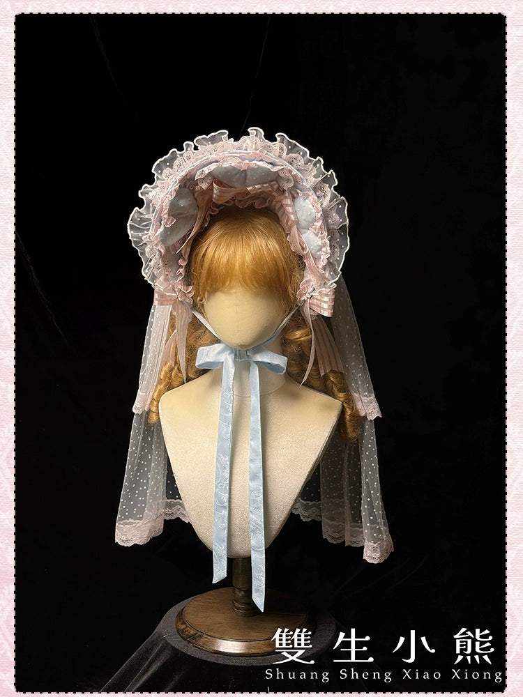 Shuang Sheng Xiao Xiong - Heart of Love - Lace Sweet Lolita Accessory Set 44308:803676