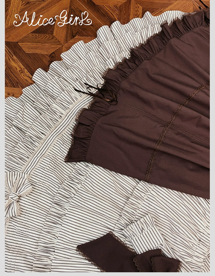 Alice Girl - Duke of Victoria - Classic Lolita SK & Overskirt Set 44092:794853