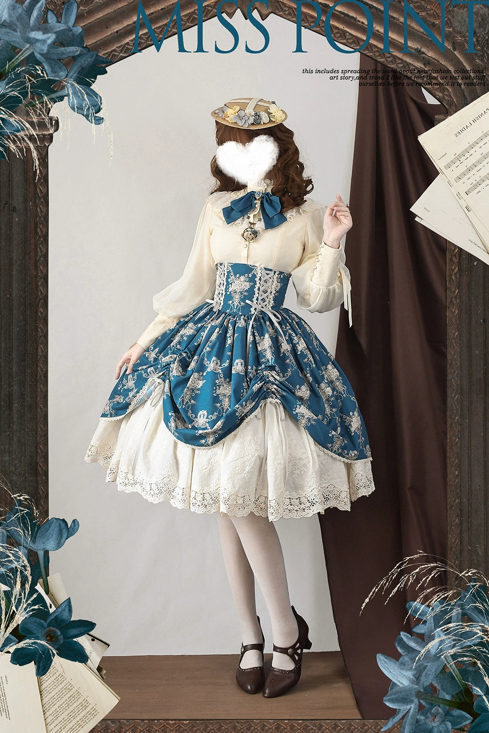 (BFM)Miss Point~Customized Vintage Lolita Skirt Elegant Pullover Fishbone SK 31464:363122