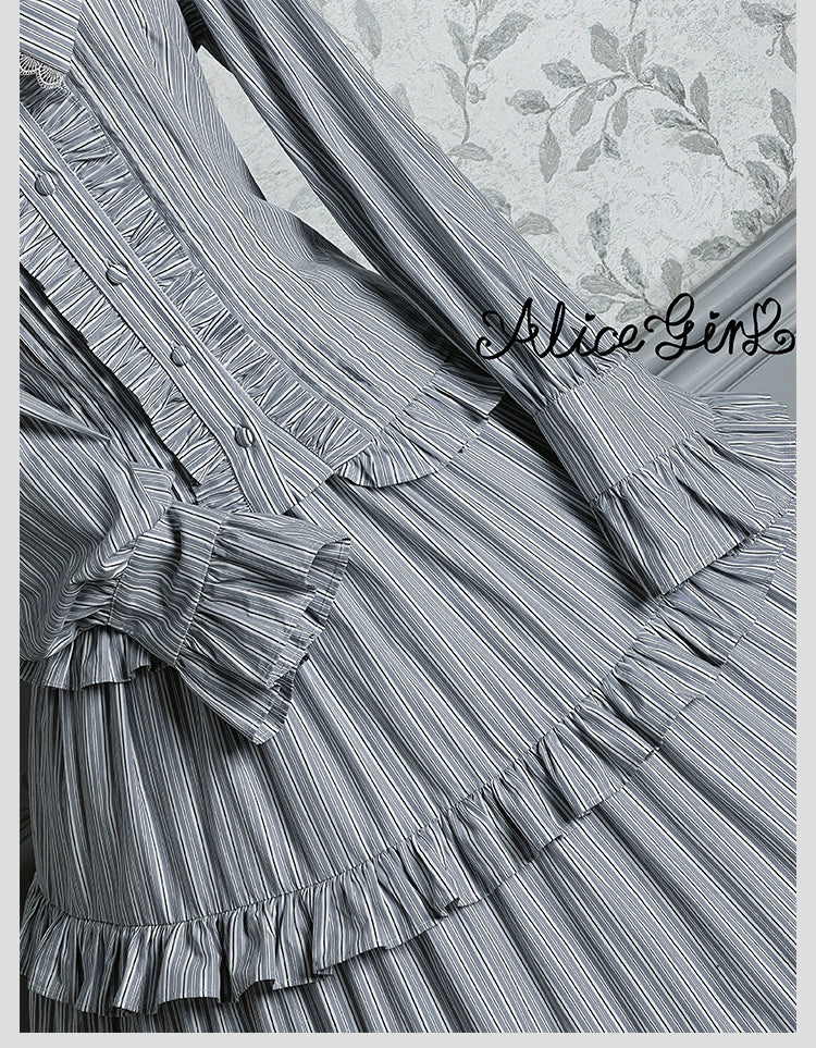 Alice Girl - Duke of Victoria - Classic Lolita SK & Overskirt Set 44092:794874