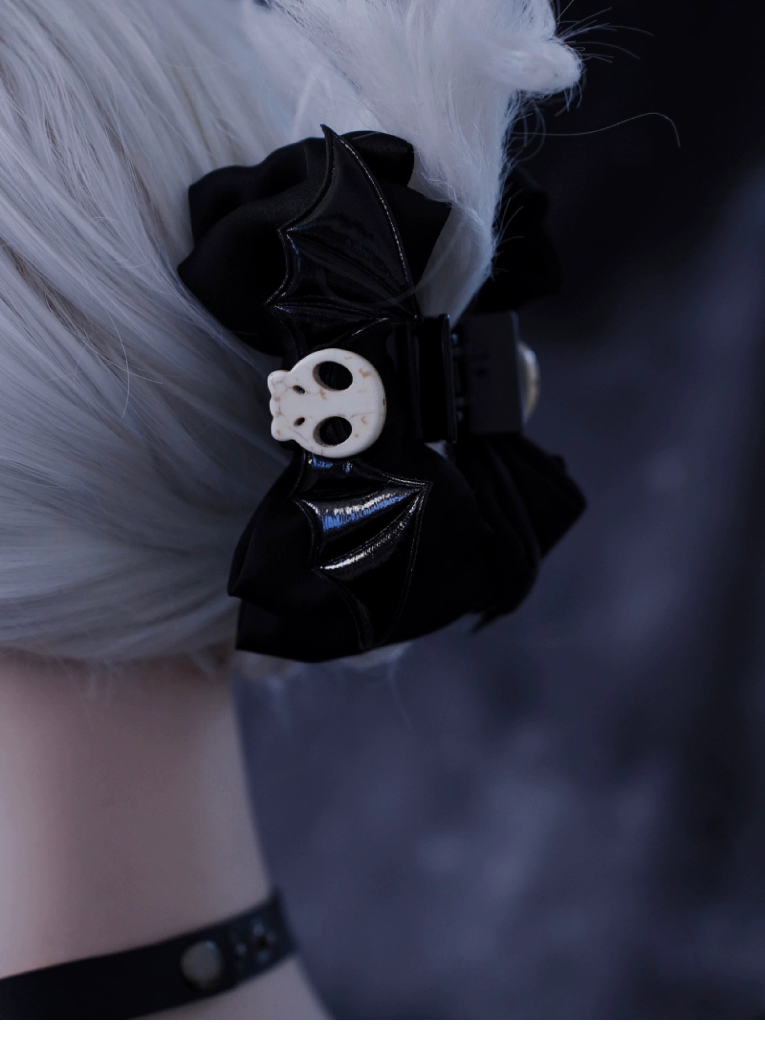 Strange Sugar~Gothic Hair Accessories Set Skulls Sharks Lolita Clips Headbands 36666:533282