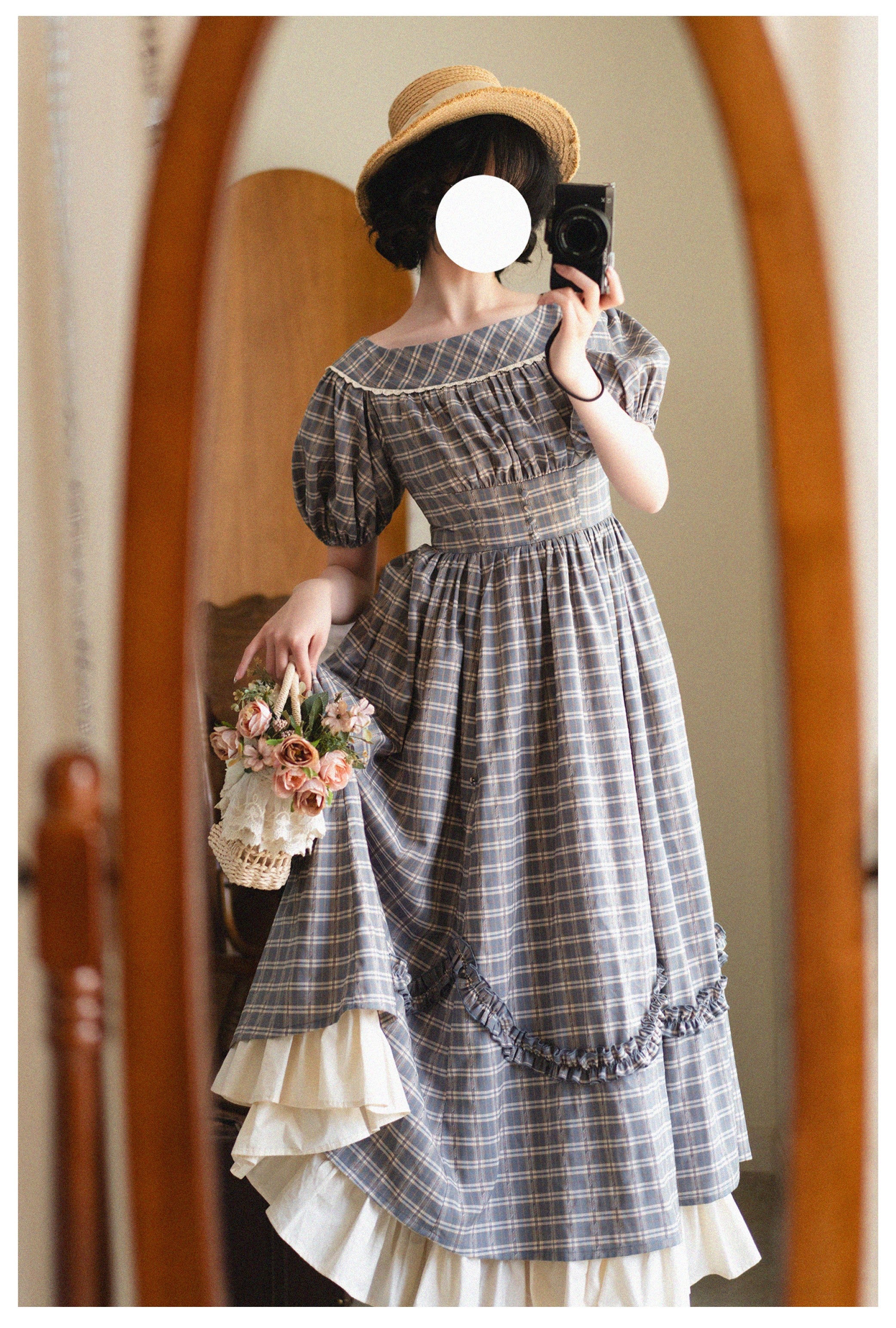 Forest Wardrobe~Forest Picnic~Classic Lolita OP Dress with Off-Shoulder and Lifting Hem 42756:752056