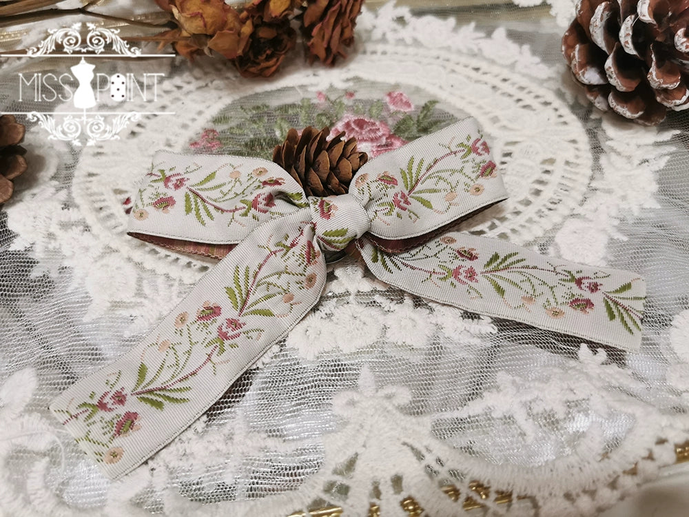 Miss Point - Praise of Abundance - Country Lolita Print Accessories Webbing Brooch - Not Sold Separately