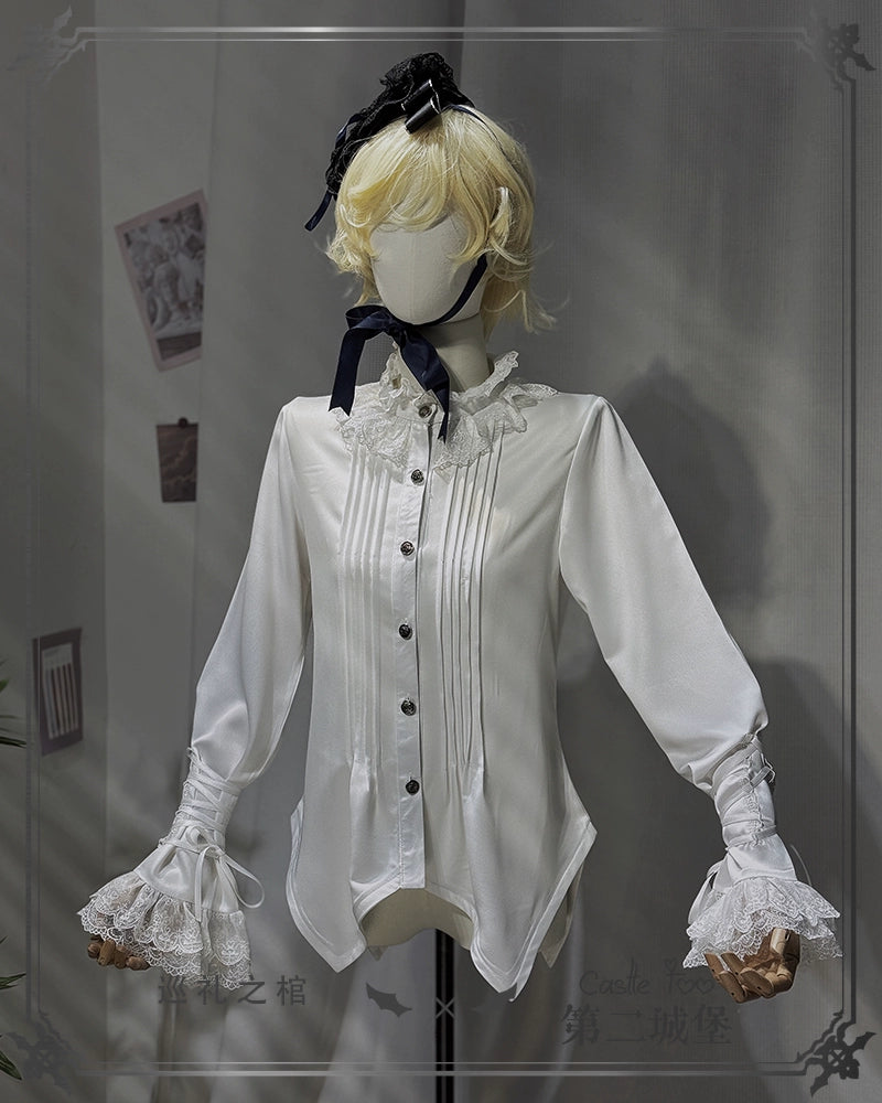 CastleToo - Coffin of Pilgrimage - Ouji Lolita Shirt Pants Suit Medieval European Prince Suit (L M S XL) 35586:496730