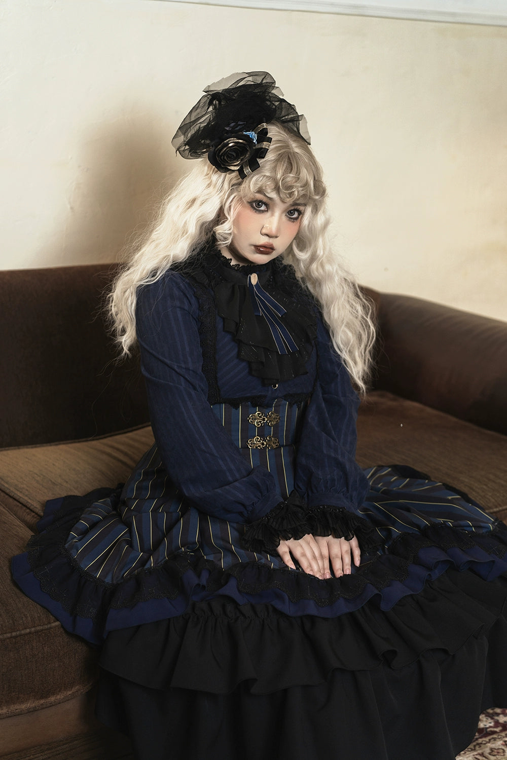 (Buyforme)Miss Point~Custom-Made Lolita Elegant Stand Collar Lolita Shirt 21546:312832
