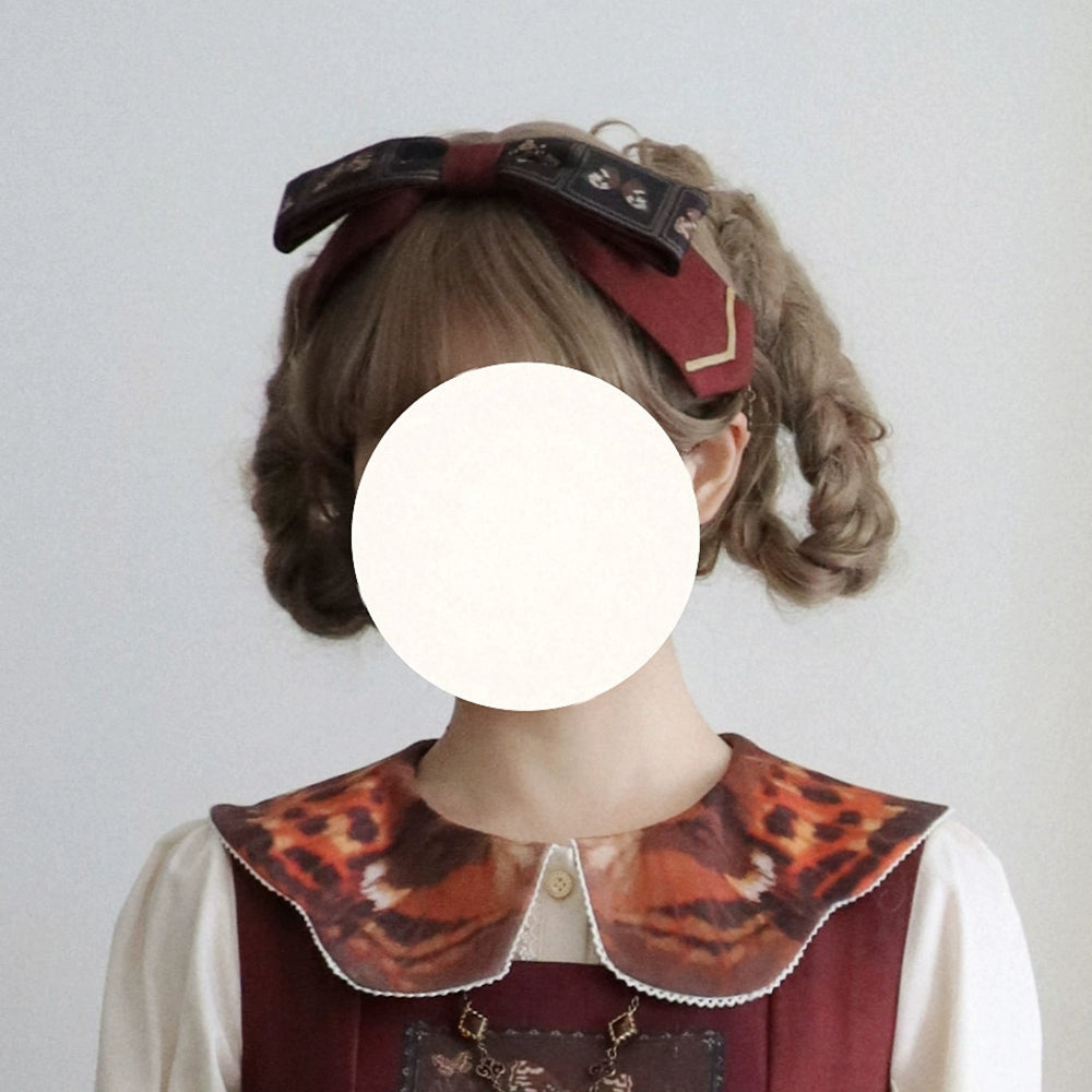 Miss Point - German Bookshelf - Classic Lolita Headdress, Socks, Necklace, Brooch 44024:792089