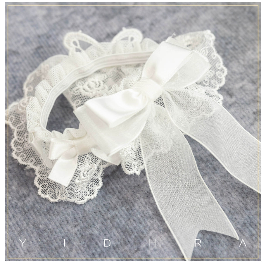Yidhra - Nightingale and Rose - Gothic Lolita Socks Rose Lace Socks