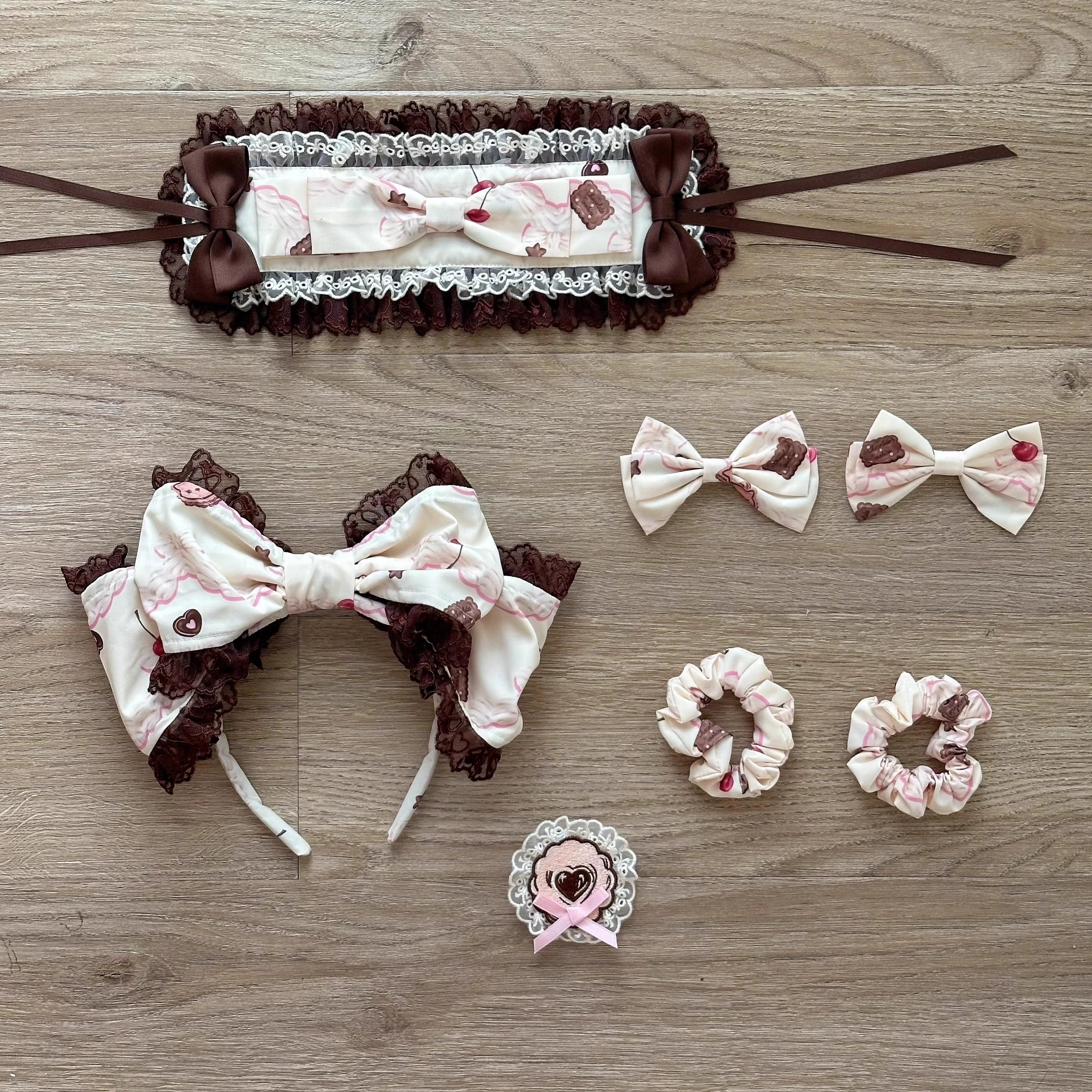Sweet Dream Sheep - Chocolate Cat - Kawaii Lolita JSK, Cat & Chocolate Print 43857:787370