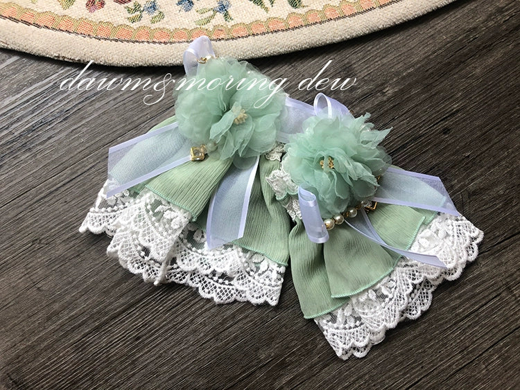 Dawn And Morning - Rozen Maiden Accessories Lolita BNT Choker Cuffs cuffs rose pink