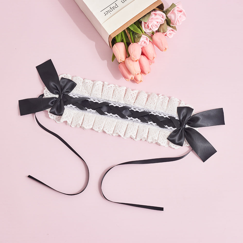 Sugar Time - Kawaii Lolita Cat Ears Design Headband a black headband