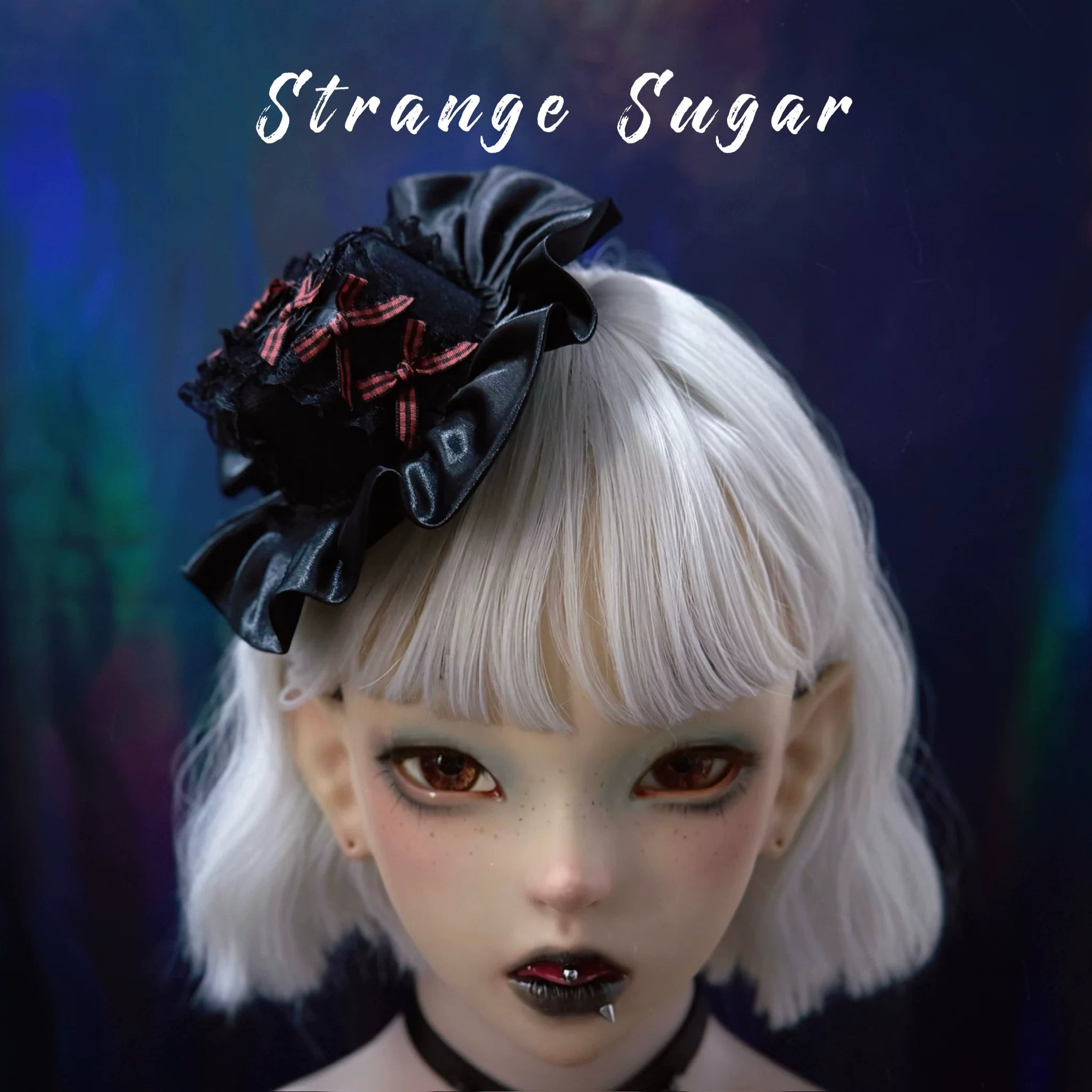 Halloween Gothic Lolita Headdress, Eyeball & Skeleton Accent 13