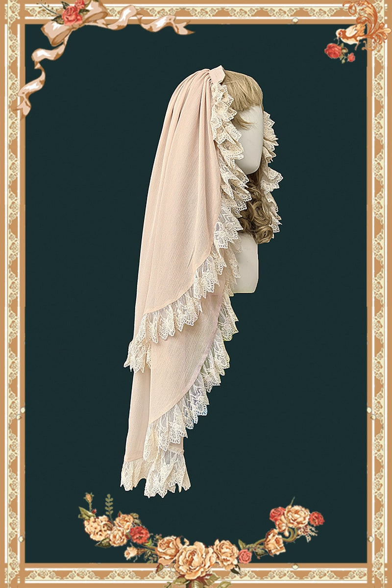 Lilith's Cage - Gothic Lolita JSK Dress & Blouse Cream Apricot Veil S
