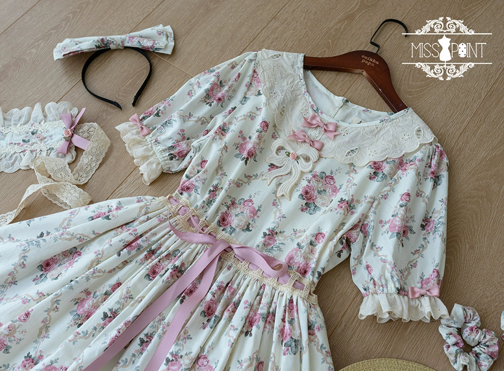 Miss Point~Customized Elegant Lolita OP Dress Cute Daily Girl Short Lolita Dress 35670:519510
