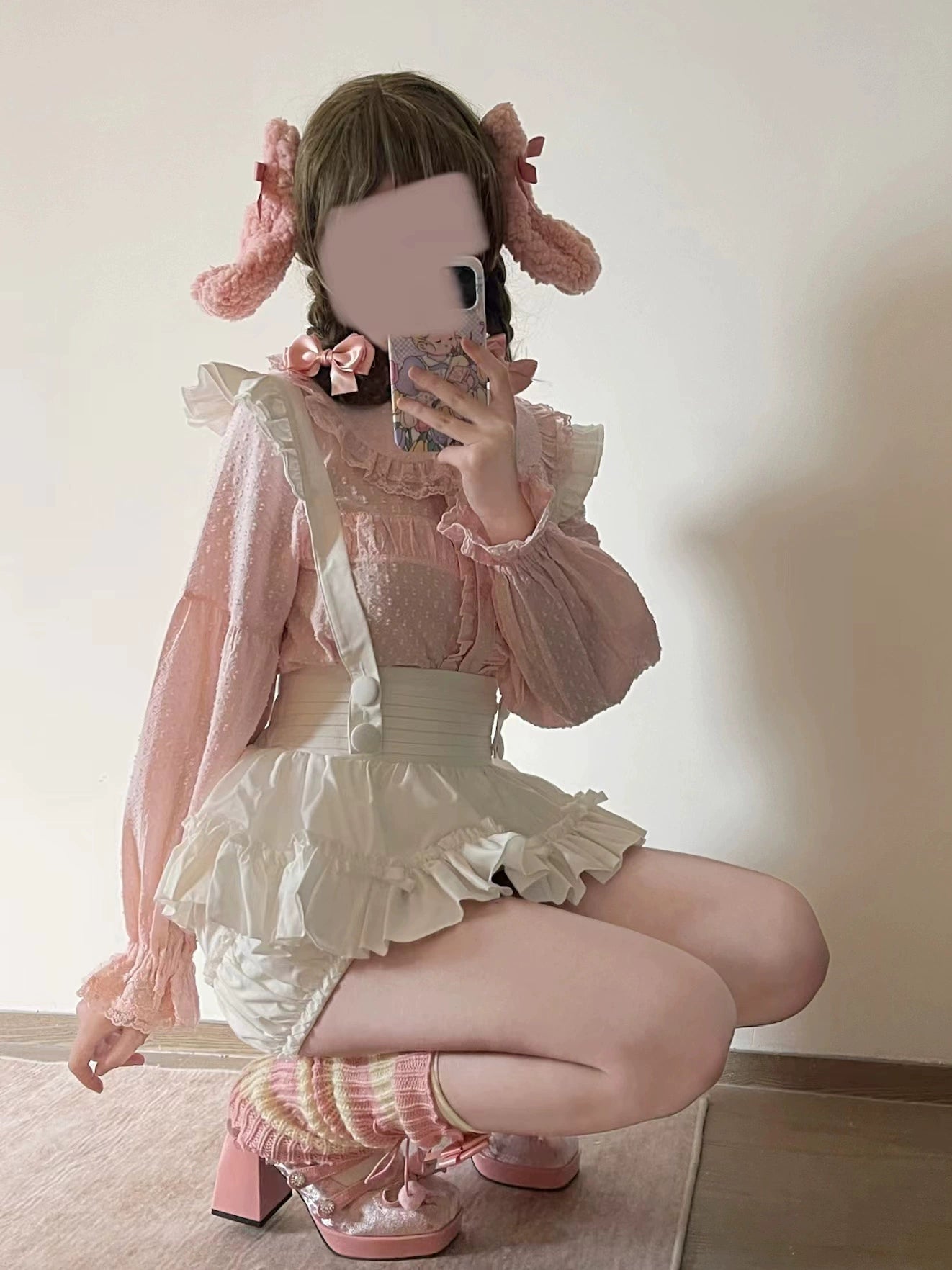 MIST - Tianmi - Sweet Lolita Blouse Long Sleeve Doll Collar Thin Shirt