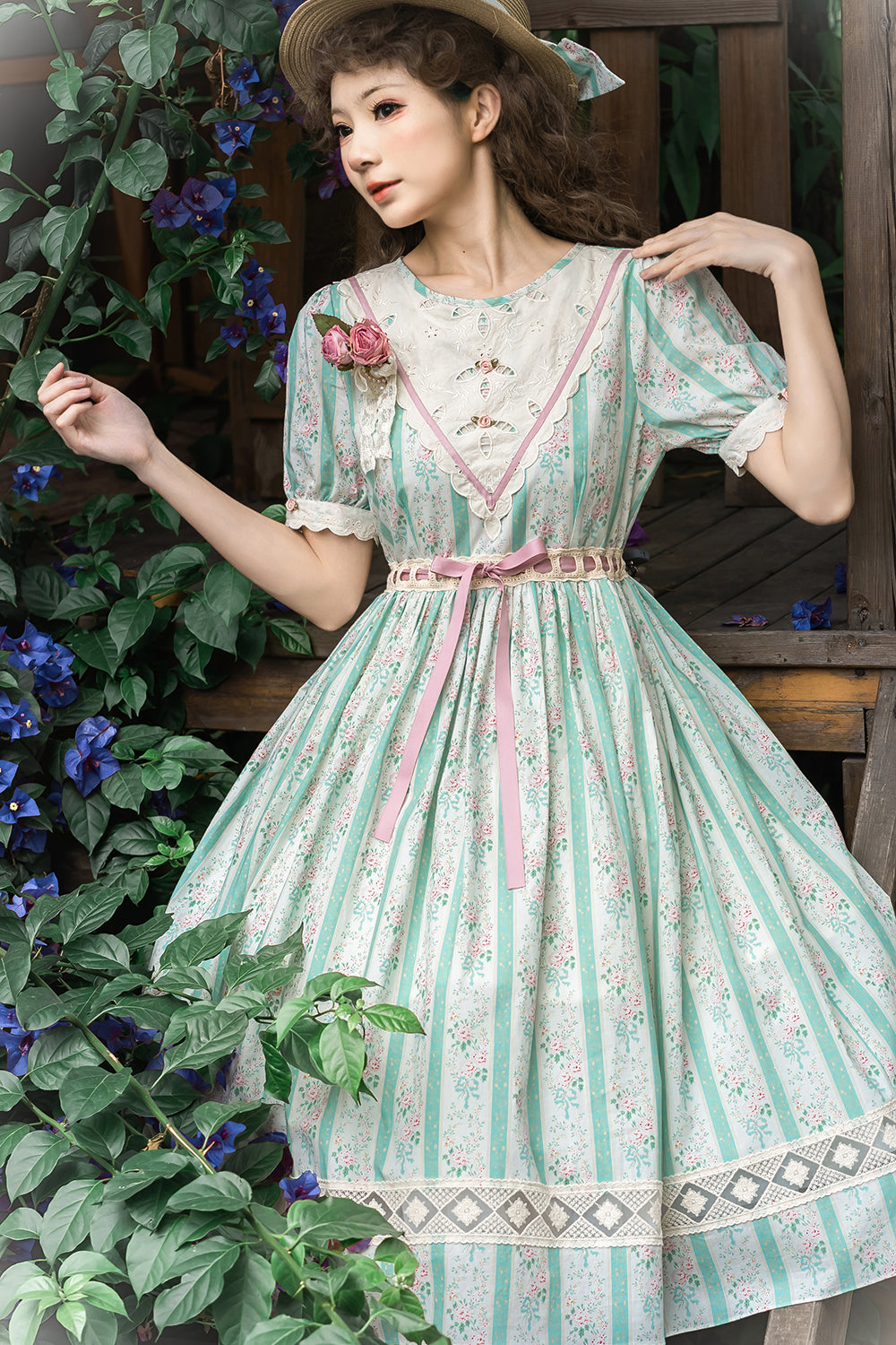 (Buyforme)Miss Point~Happy Summer Elegant Lolita Floral OP Dress