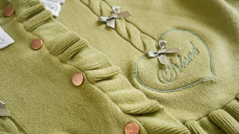 (BFM)Dark Star Island~Sugar Frost~Sweet Lolita Cardigan Knit Embroidered Sweater