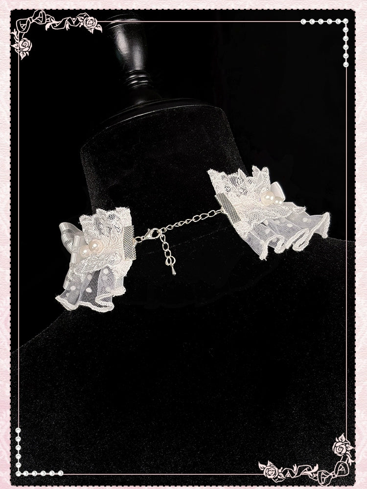 Shuang Sheng Xiao Xiong - Heart of Love - Lace Sweet Lolita Accessory Set 44308:803605