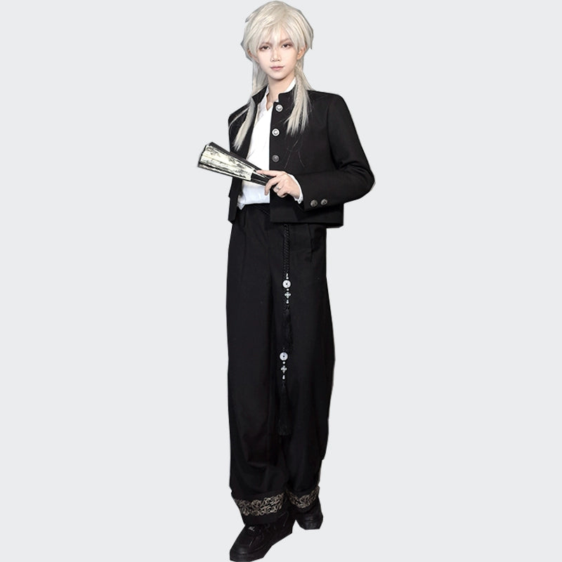 CastleToo - Chinese-style Han Element Zhongshan Suit Dragon and Crane Pattern