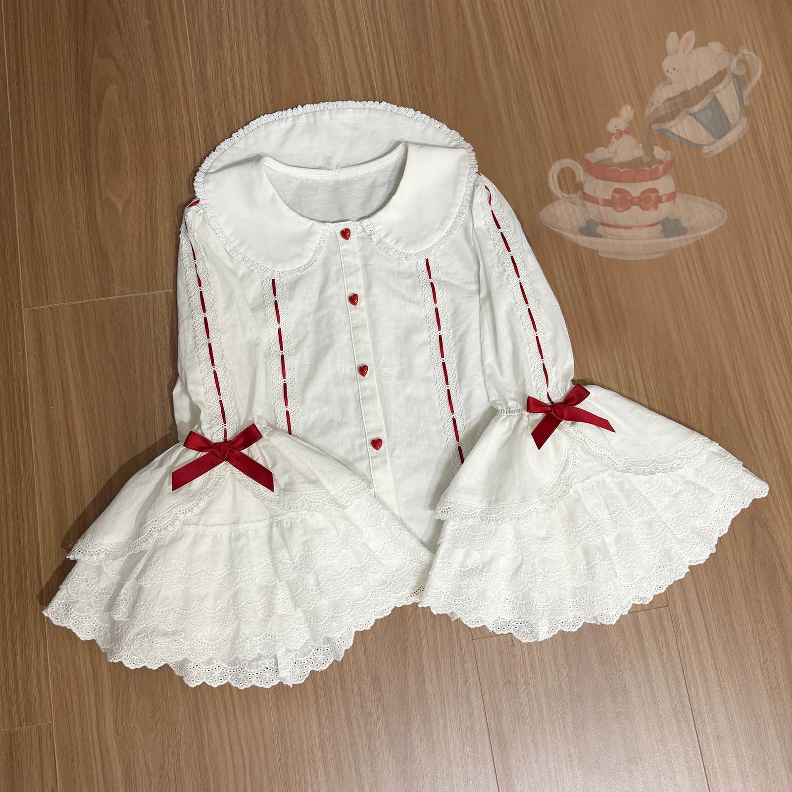 Myth Rabbit Tea Party - Sweet Lolita Dress Set, Bunny Print JSK (L M S XL) 44460:809481
