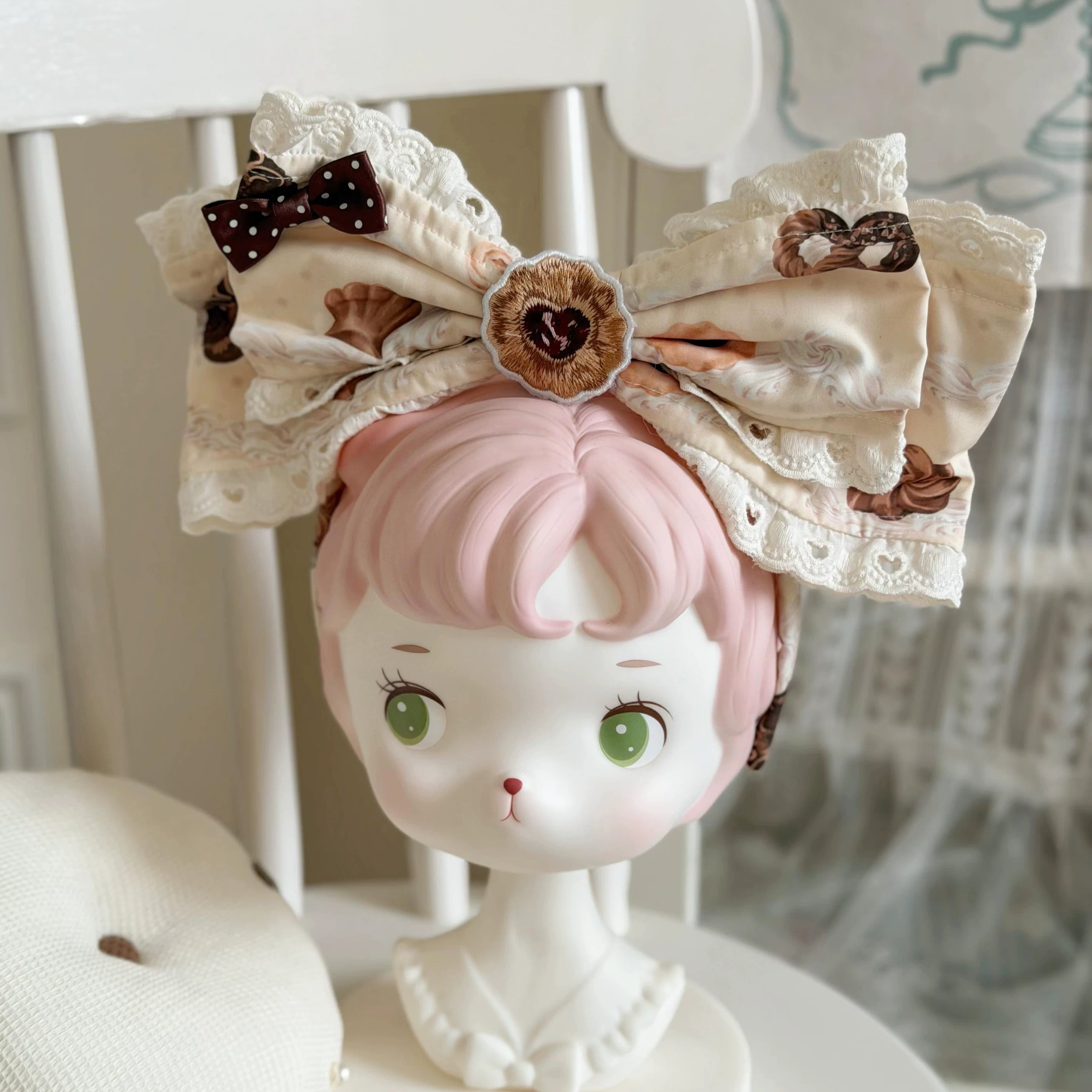 Cocoa Baker - Old School Lolita Dessert Printed OP & JSK Dress with Embroidery (L M S XL / Pre-order) 45486:850974