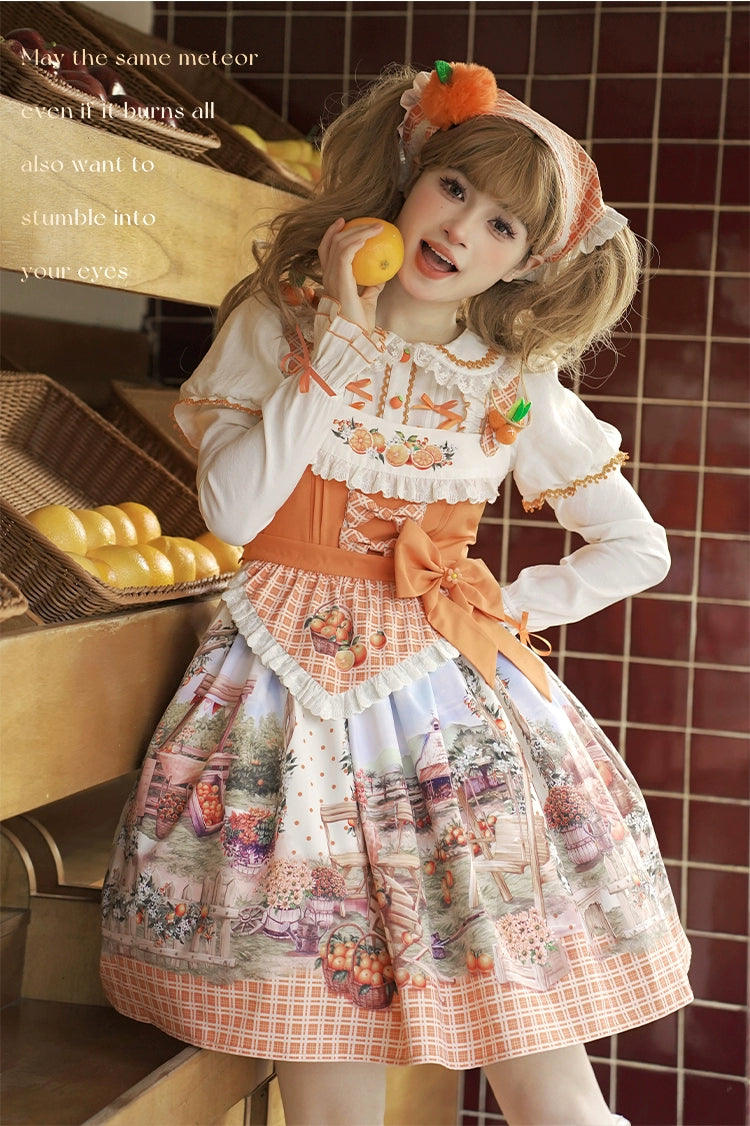 Country Lolita Dress Orange JSK – 42Lolita