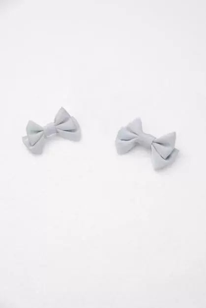 ZJstory - Sonnet Summer - Sweet Lolita Accessory Set Bow KC Hairband Waist Tie A Pair of Mint Side Clips F